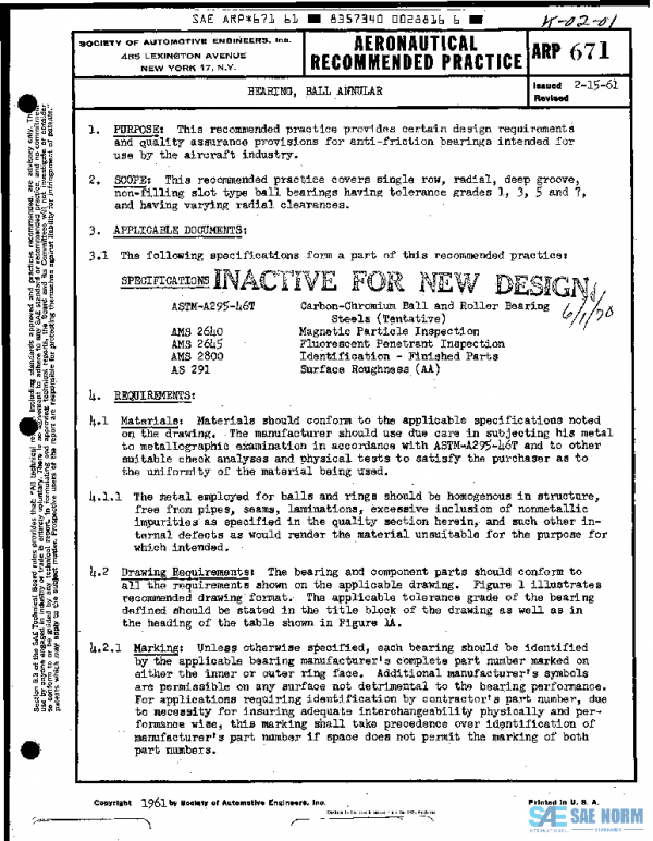 SAE ARP671 PDF