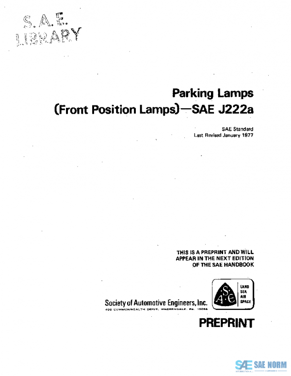 SAE J222A_197701 PDF
