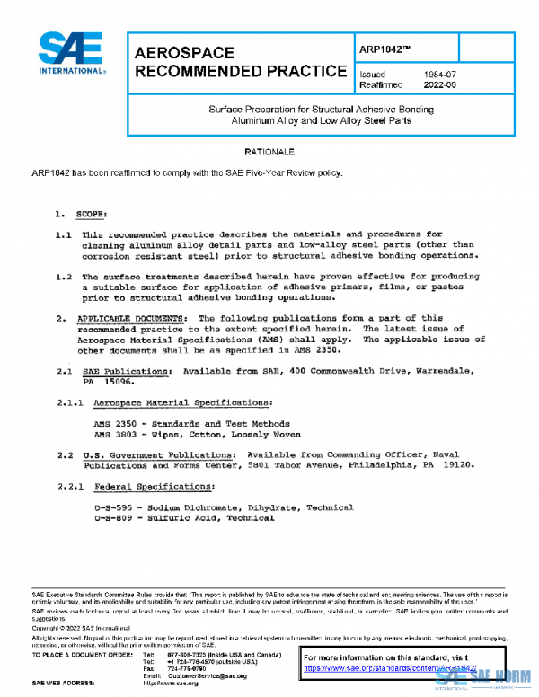 SAE ARP1842 PDF SAE ARP1842 PDF