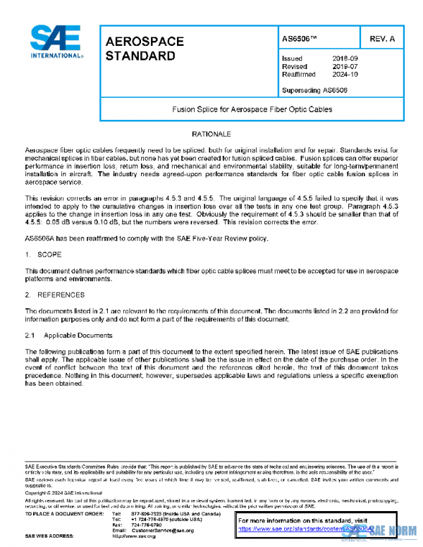 SAE AS6506A PDF SAE AS6506A PDF
