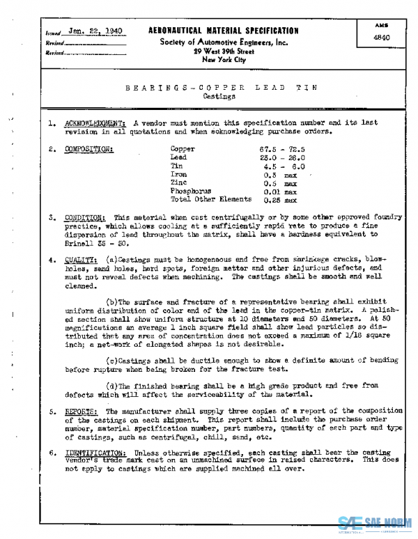 SAE AMS4840 PDF SAE AMS4840 PDF