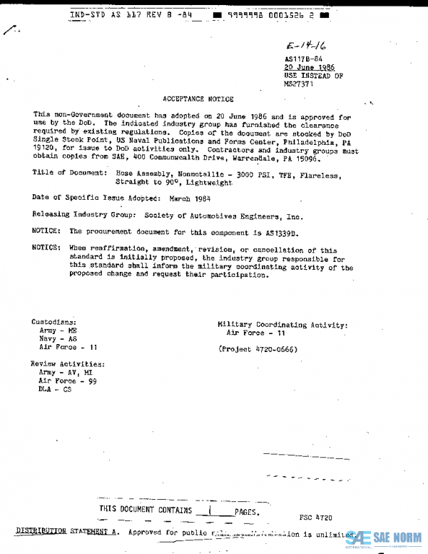 SAE AS117B PDF SAE AS117B PDF
