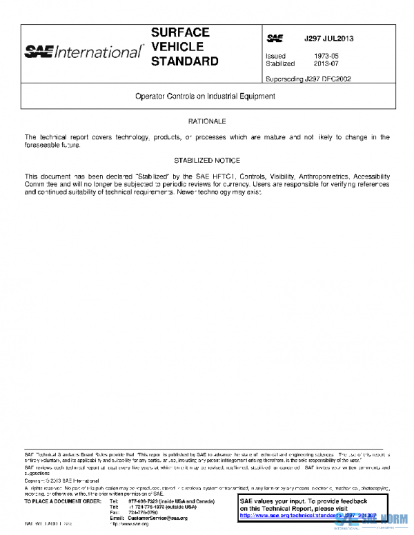 SAE J297_201307 PDF