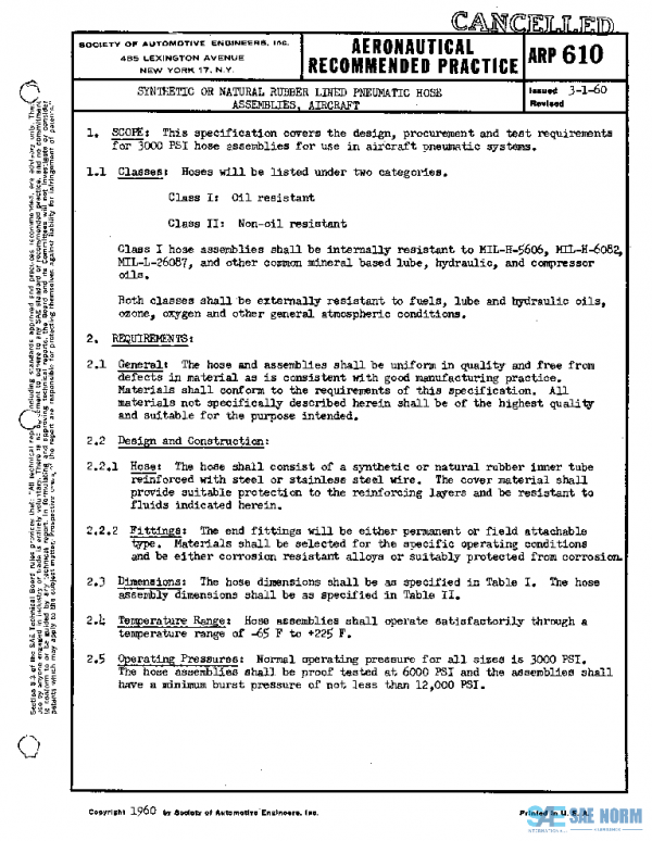 SAE ARP610 PDF SAE ARP610 PDF