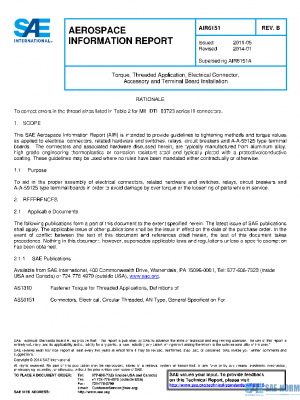 SAE AIR6151B PDF SAE AIR6151B PDF