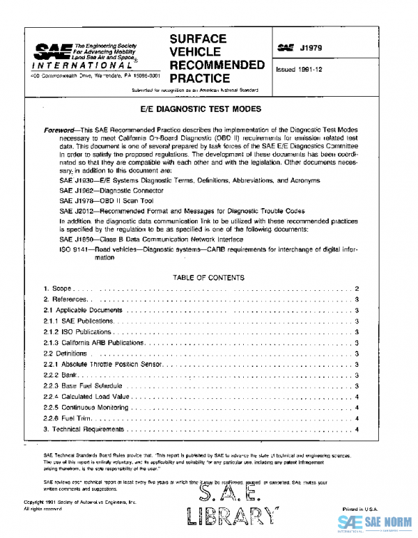 SAE J1979_199112 PDF