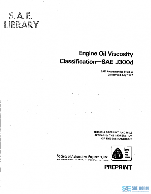 SAE J300D_197707 PDF SAE J300D_197707 PDF