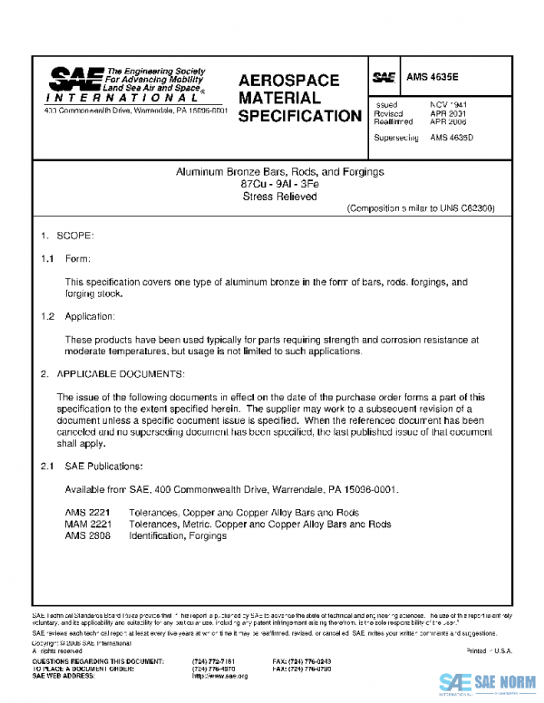 SAE AMS4635E PDF
