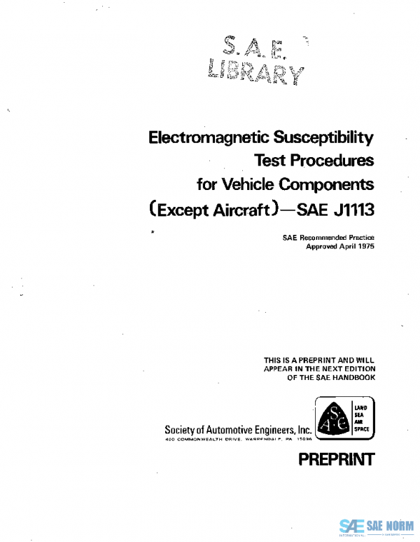 SAE J1113_197504 PDF