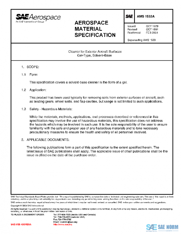 SAE AMS1533A PDF