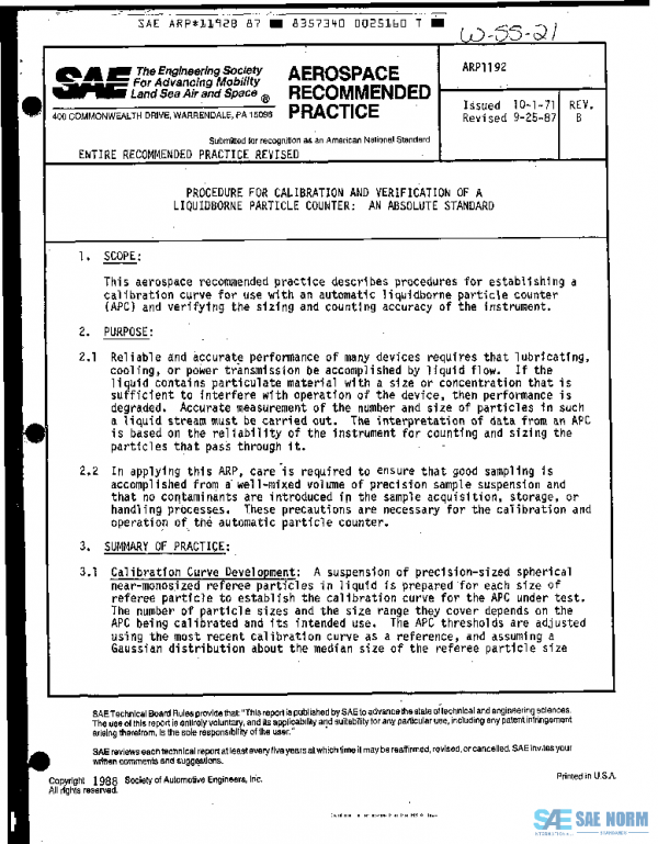 SAE ARP1192B PDF
