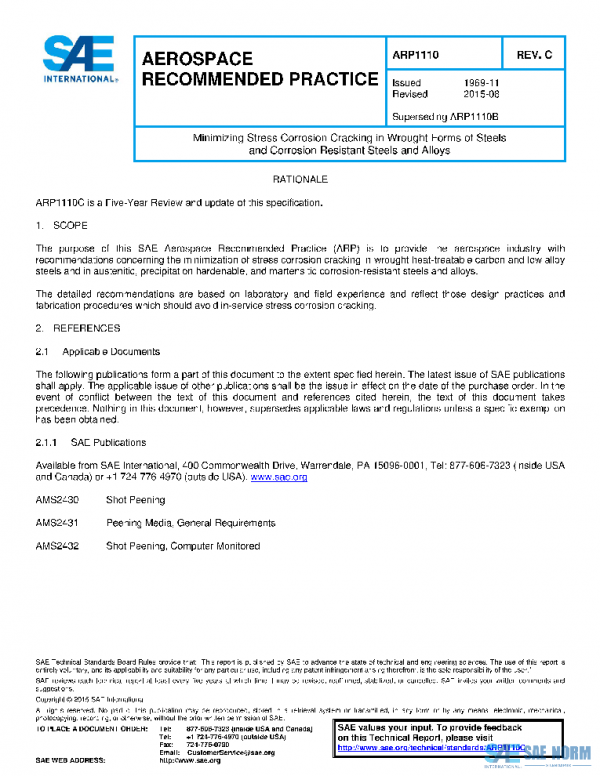SAE ARP1110C PDF