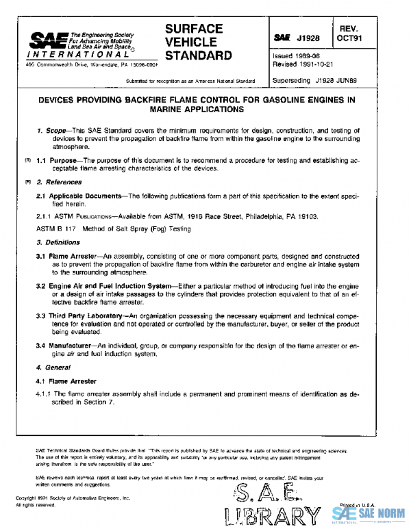SAE J1928_199110 PDF SAE J1928_199110 PDF