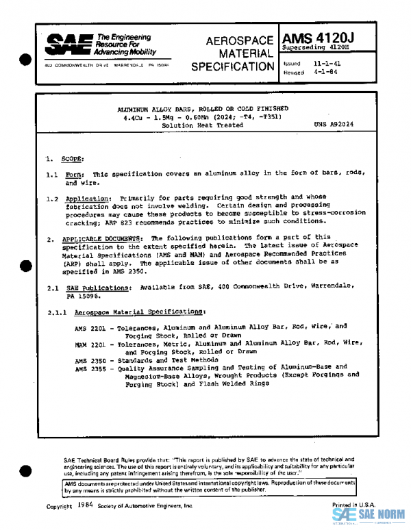 SAE AMS4120J PDF