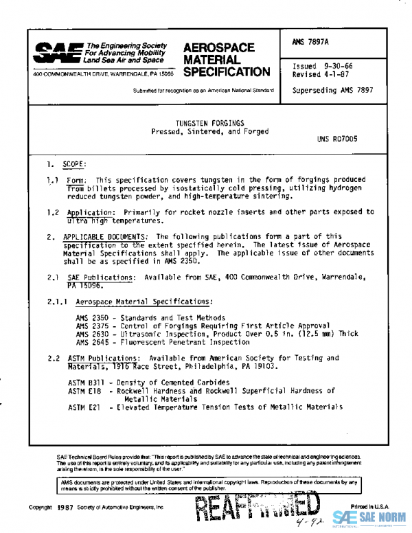 SAE AMS7897A PDF