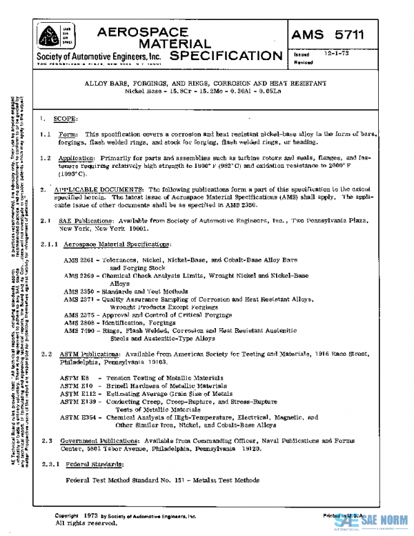 SAE AMS5711 PDF