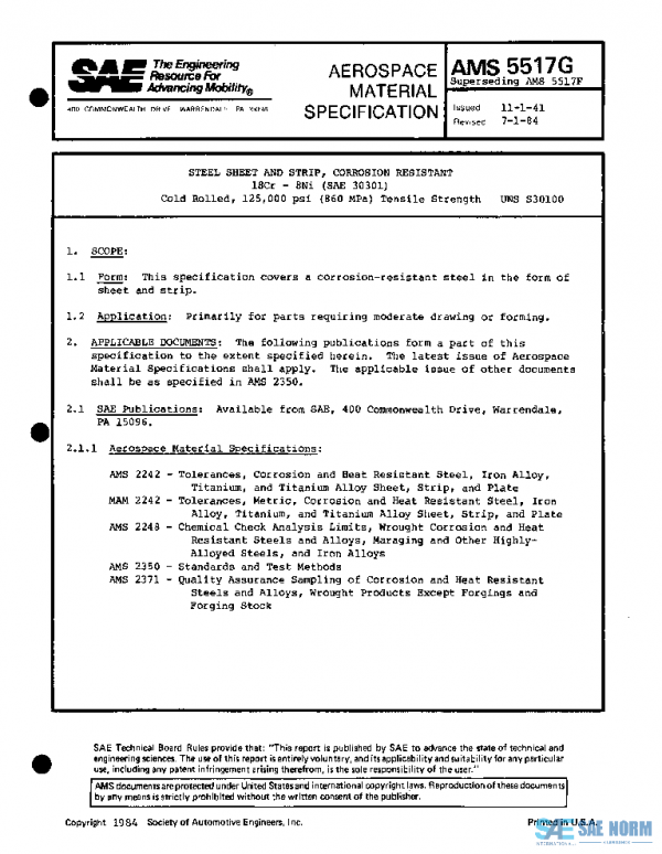 SAE AMS5517G PDF