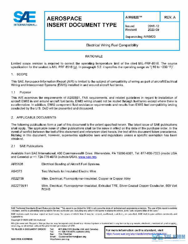 SAE AIR6820A PDF