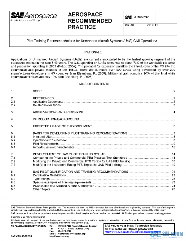 SAE ARP5707 PDF SAE ARP5707 PDF