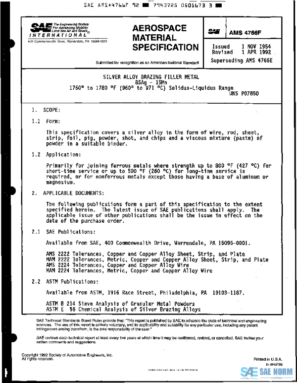 SAE AMS4766F PDF