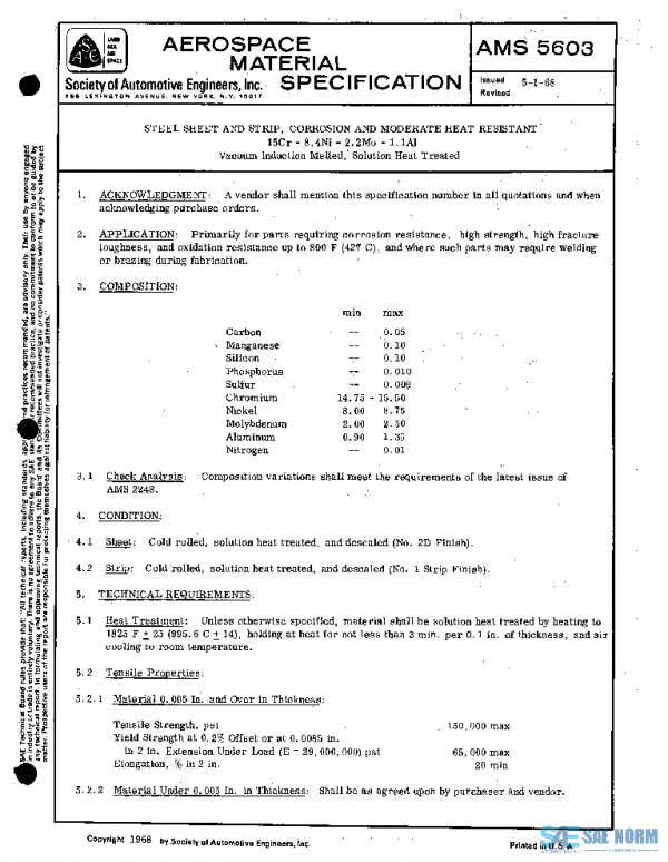 SAE AMS5603 PDF SAE AMS5603 PDF