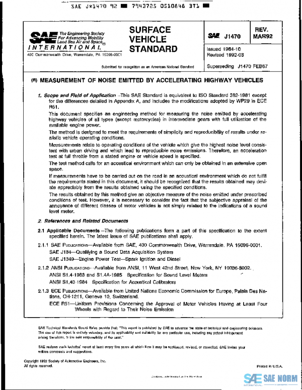 SAE J1470_199203 PDF