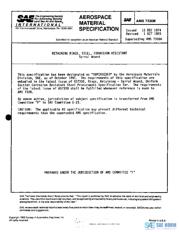 SAE AMS7330B PDF SAE AMS7330B PDF