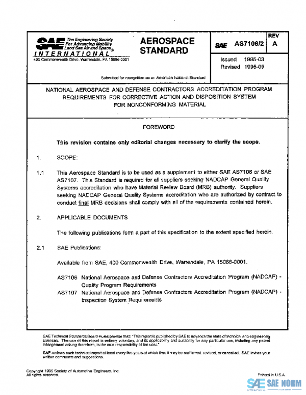 SAE AS7106/2A PDF
