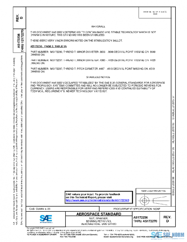 SAE AS172236D PDF