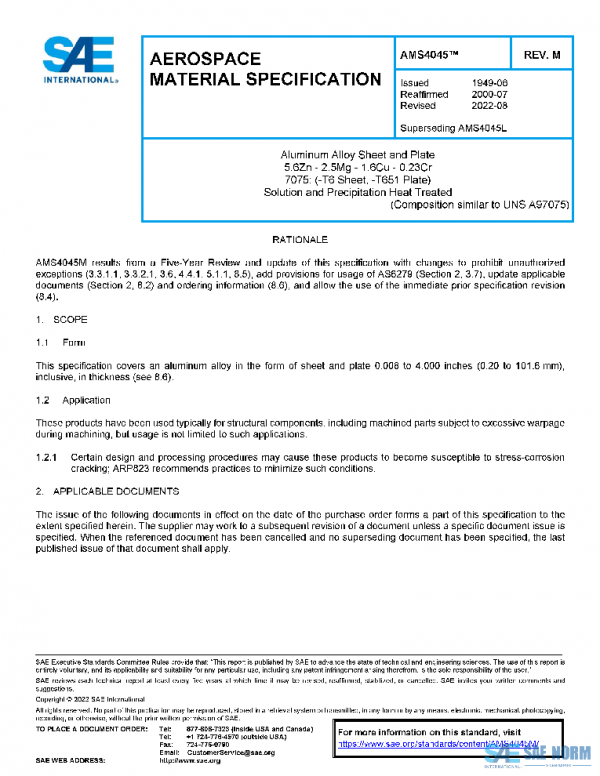 SAE AMS4045M PDF SAE AMS4045M PDF