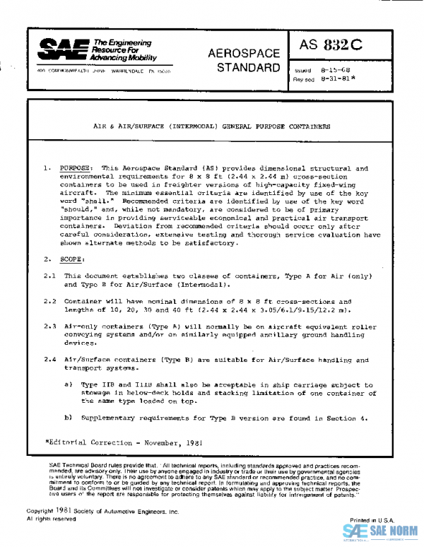 SAE AS832C PDF