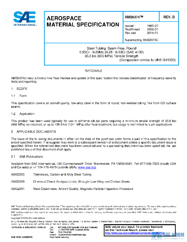 SAE AMS6374D PDF