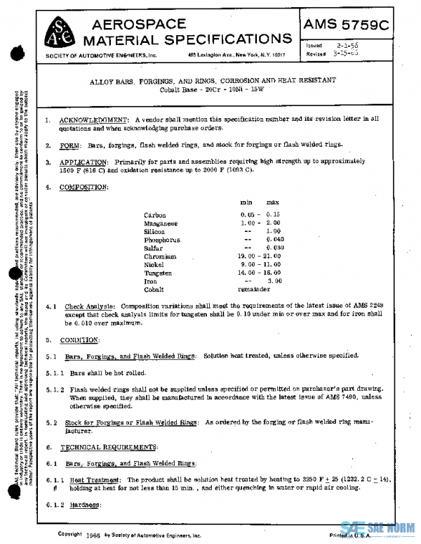 SAE AMS5759C PDF SAE AMS5759C PDF