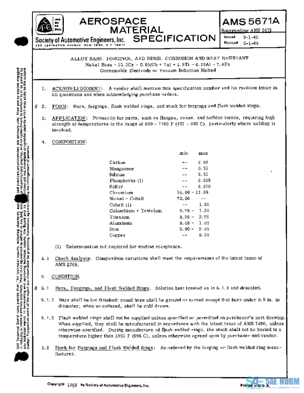 SAE AMS5671A PDF