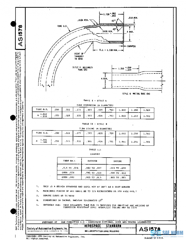 SAE AS1578 PDF SAE AS1578 PDF