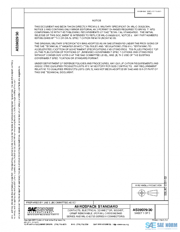 SAE AS39029/30 PDF SAE AS39029/30 PDF