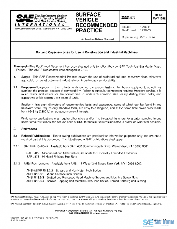 SAE J370_199805 PDF