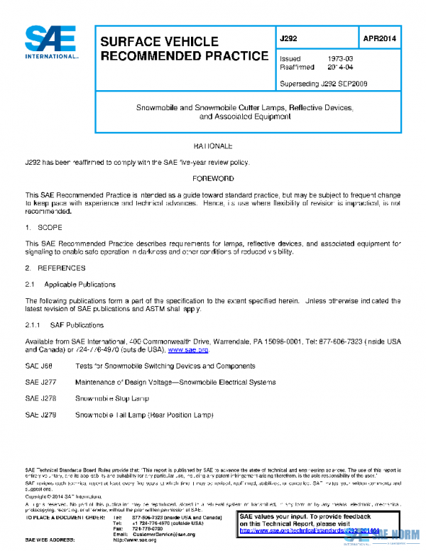 SAE J292_201404 PDF