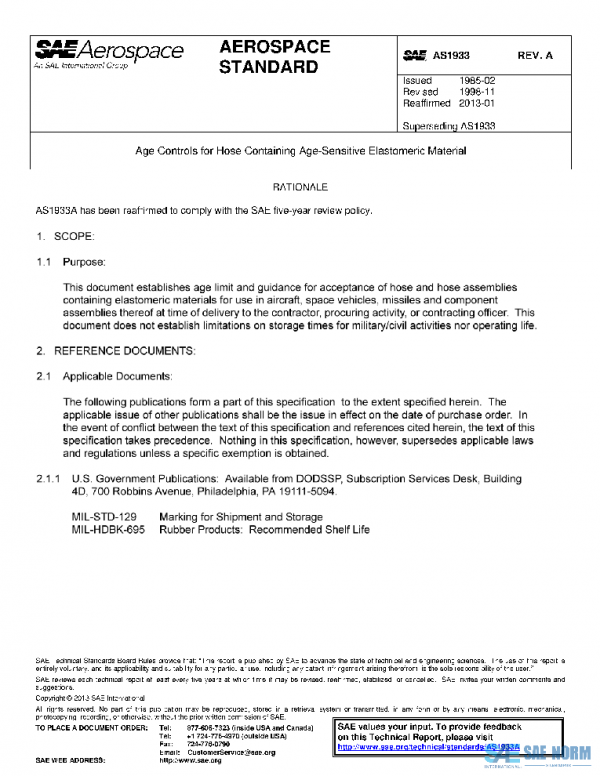 SAE AS1933A PDF SAE AS1933A PDF