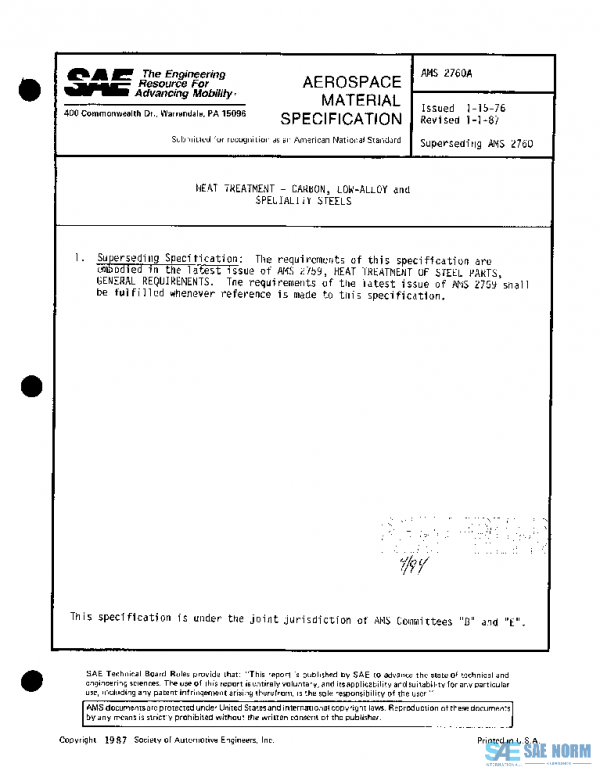 SAE AMS2760A PDF
