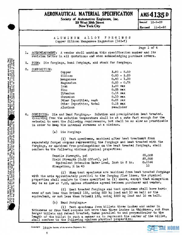 SAE AMS4135D PDF SAE AMS4135D PDF