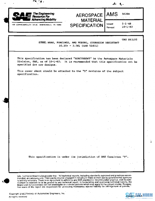SAE AMS5628D PDF