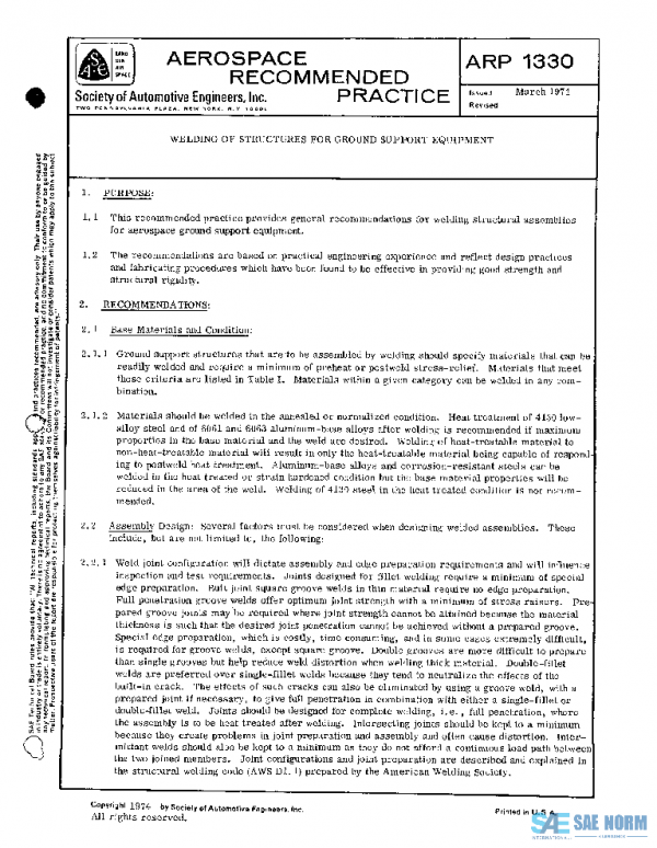 SAE ARP1330 PDF