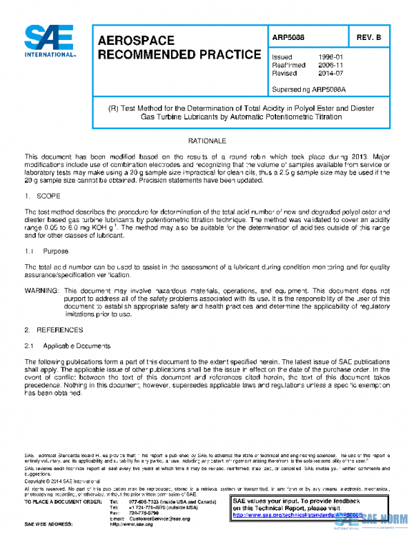 SAE ARP5088B PDF