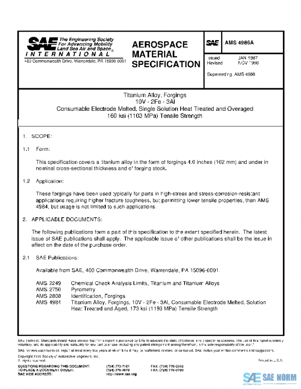 SAE AMS4986A PDF