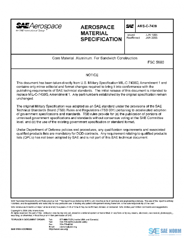 SAE AMSC7438 PDF