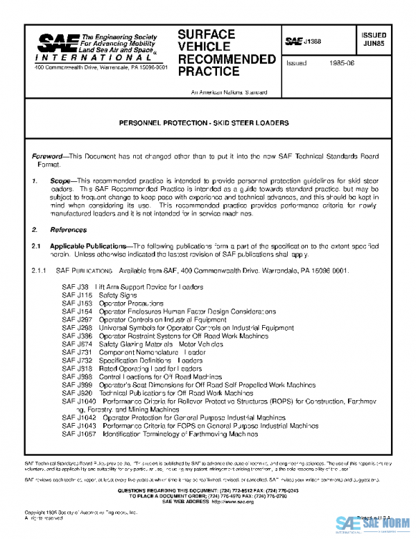 SAE J1388_198506 PDF