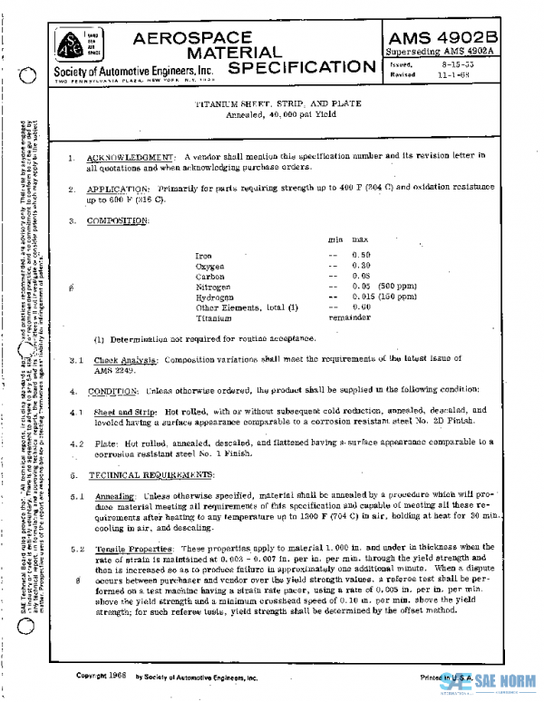 SAE AMS4902B PDF SAE AMS4902B PDF