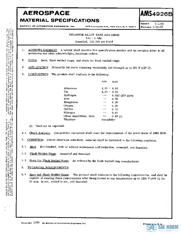 SAE AMS4926B PDF