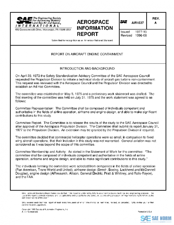 SAE AIR1537A PDF